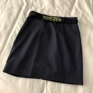 Navy Mini Skirt